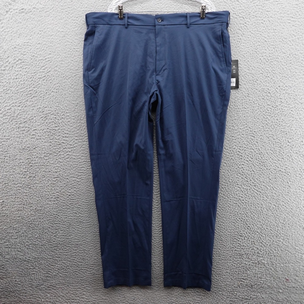 Walter Hagen Mens Perfect 11 Golf Pants Navy Blue Stretch 44x32 Slim Fit NEW